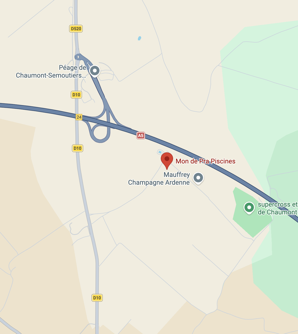 Map of MON DE PRA GROUP FRANCE
